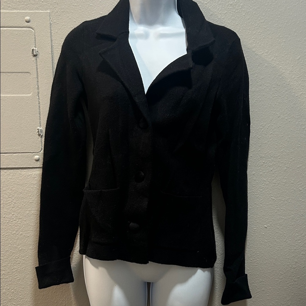 Adrienne Vittadini Classic Black Suit Jacket